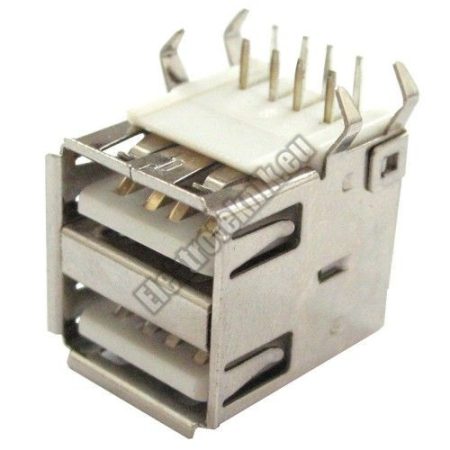 USB201 Dupla USB "A" aljzat szerelhető