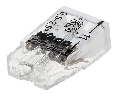 W2273-202 Vezeték összekötő 2pólusú 2x0.5-2.5mm2