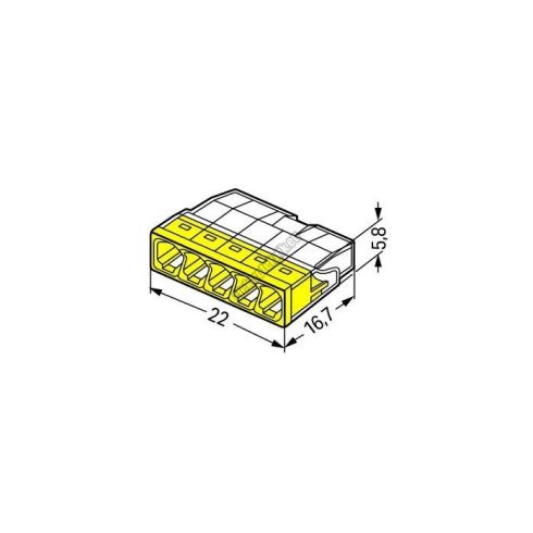 W2273-205 Vezeték összekötő 5pólusú 2x0.5-2.5mm2
