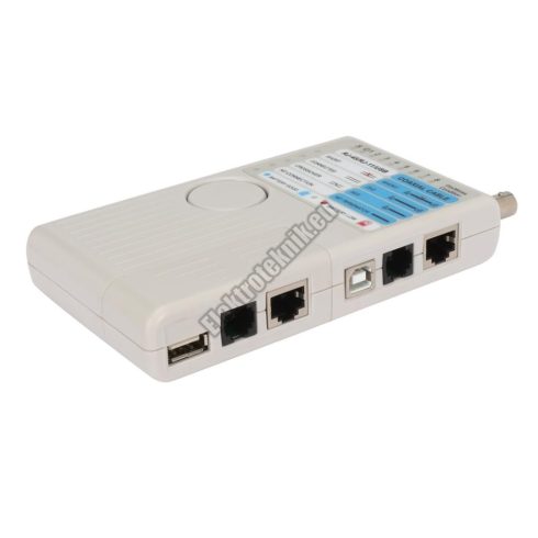 WH3468 Kábeltesztelő műszer RJ45, RJ12, RJ11, USB, BNC