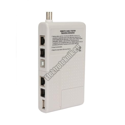 WH3468 Kábeltesztelő műszer RJ45, RJ12, RJ11, USB, BNC