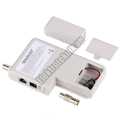 WH3468 Kábeltesztelő műszer RJ45, RJ12, RJ11, USB, BNC