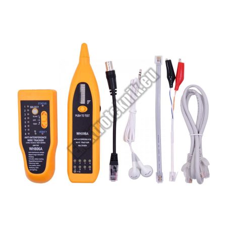 WH806A Hanggenerátoros vezetékkereső, kábeltesztelővel.